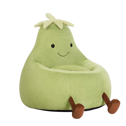 Memory Foam Bean Bag Chair for Kids, Soft Toddler Sofa with High Rebound Foam for Reading & Gaming