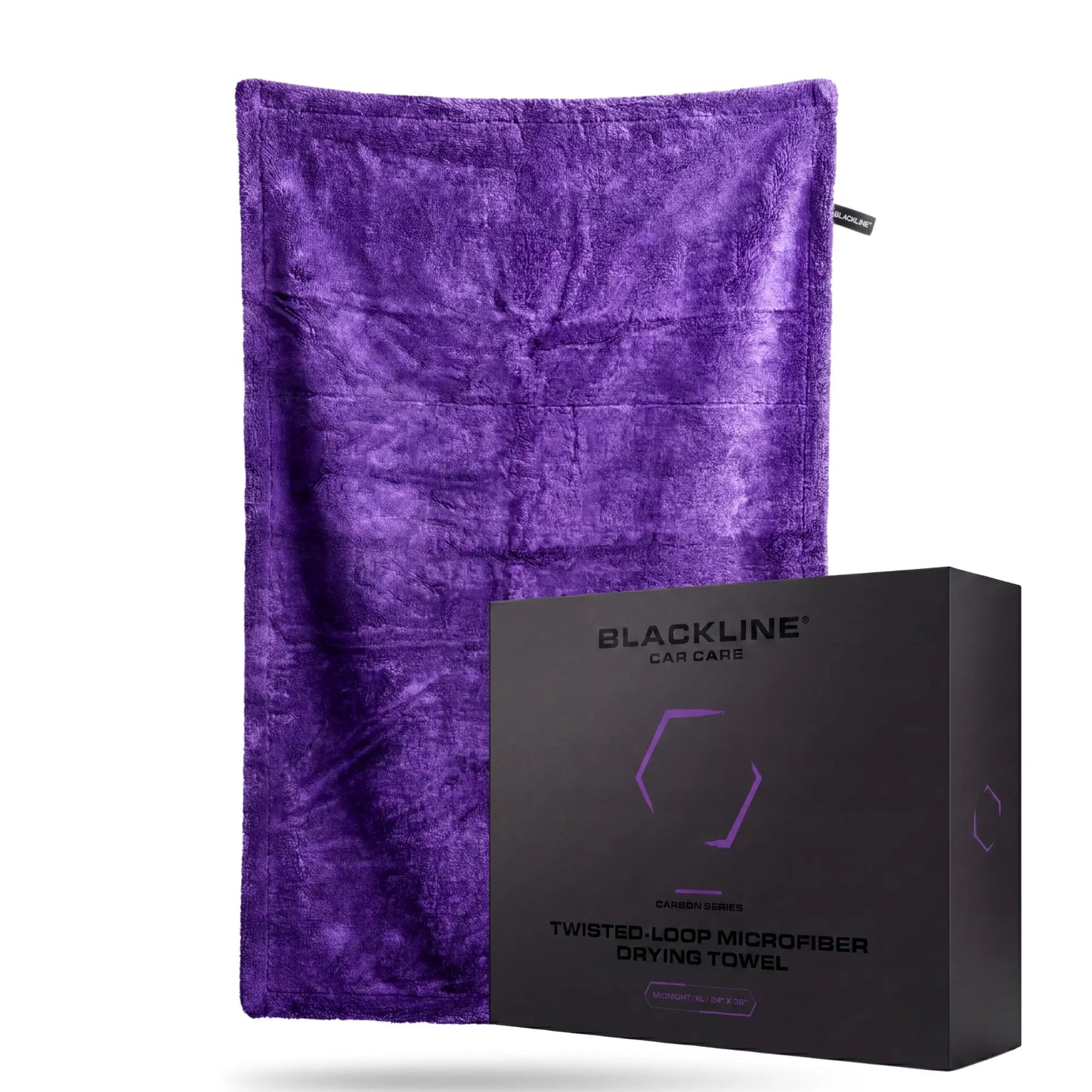 Blackline 1300 GSM Twisted Loop Microfiber Drying Towel, 24x36 Ultra Absorbent Car Drying Cloth for Auto Detailing