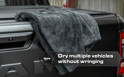 Blackline 1300 GSM Twisted Loop Microfiber Drying Towel, 24x36 Ultra Absorbent Car Drying Cloth for Auto Detailing