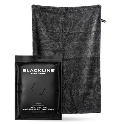 Blackline 1300 GSM Twisted Loop Microfiber Drying Towel, 24x36 Ultra Absorbent Car Drying Cloth for Auto Detailing