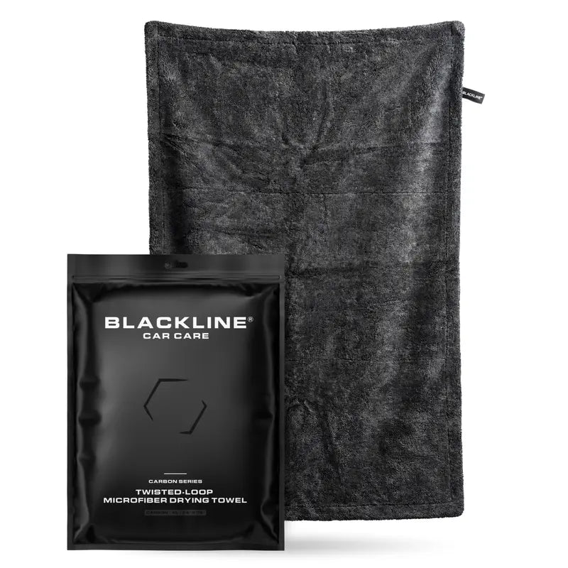 Blackline 1300 GSM Twisted Loop Microfiber Drying Towel, 24x36 Ultra Absorbent Car Drying Cloth for Auto Detailing